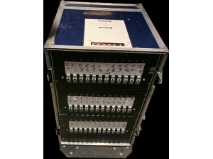 Strømskap 400V - 125A - 36 x 10A kurser (3 x Soca12 og 6 x Soca6 ut)