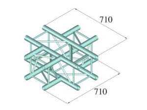 ALUTRUSS Quadtruss QQT-42 - 4 way T Piece