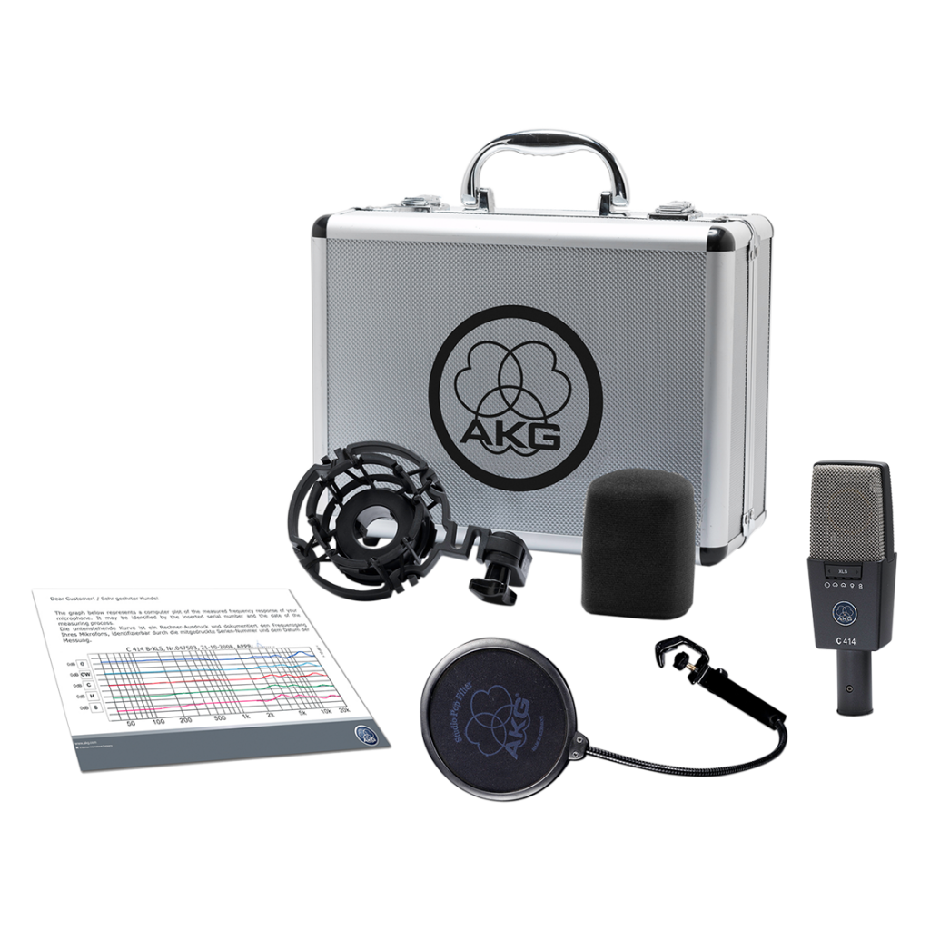 AKG 414 XL II inkl holder og pop