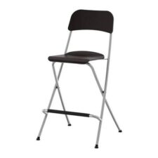 Barstol - Klapp 74 cm Sort