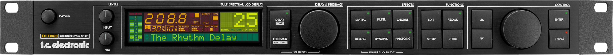 TC Electronic D-Two (Ultimate Multi-Tap Rhythm Delay Unit with Flexible Control)