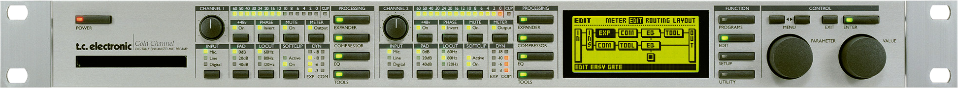 TC Electronic Gold Channel (Digitally Enhanced Mic Preamp)