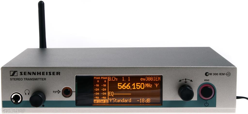 Sennheiser IEM SR300 G3 Sender 1/2 rack - C Range
