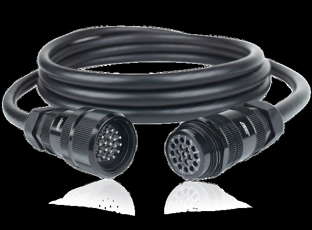Kabel Strøm Socapex 6 par - 15m - M/F 1,5mm2