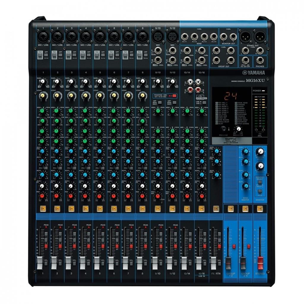 Yamaha MG16XU - 16-Channel Mixing Console: Max. 10 Mic / 16 Line Inputs