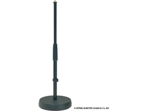K & M 233 Table-/Floor microphone stand - black (Rundfot lav)