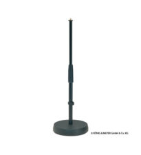 K & M 233 Table-/Floor microphone stand - black (Rundfot lav)