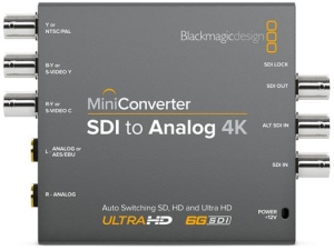 BlackMagicDesign MiniConv SDI to Analog 4K