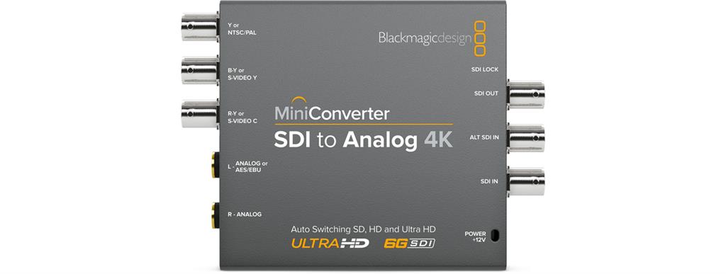BlackMagicDesign MiniConv SDI to Analog 4K